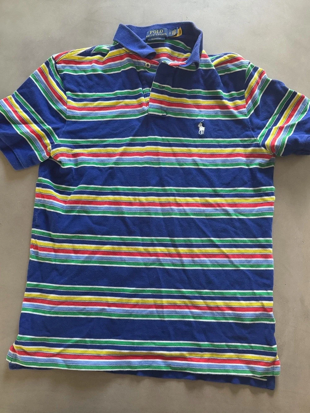 Polo Ralph Lauren Men's Striped Classic Fit Polo Shirt Small